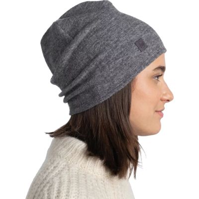 3. Buff Merino Fleece Beanie Thermal Hat – grey