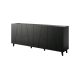 2. ETNA chest of drawers 200x42x82 black matt