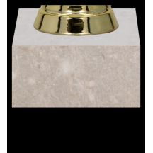 WHITE FIGURINE PEDESTAL