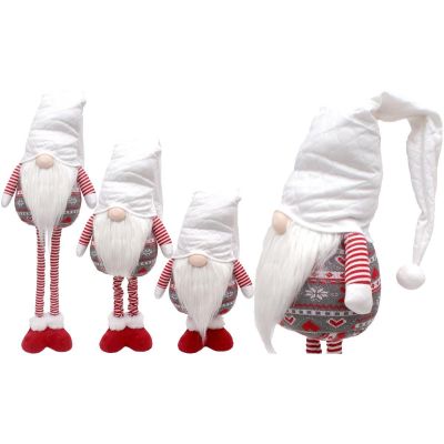 11. GNOME ON TELESCOPIC LEGS WHITE 80-115CM