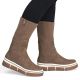 14. Brown women's ankle boots with a sock, Rieker Y6350-24