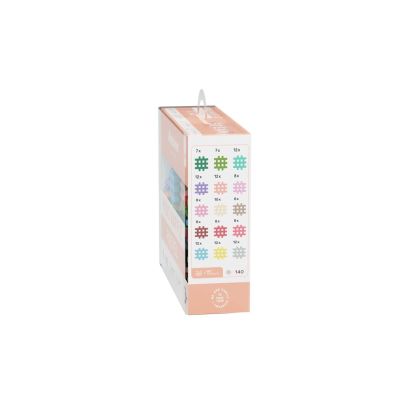 2. Marioinex Mini Waffle building blocks, 140 pieces, pastel