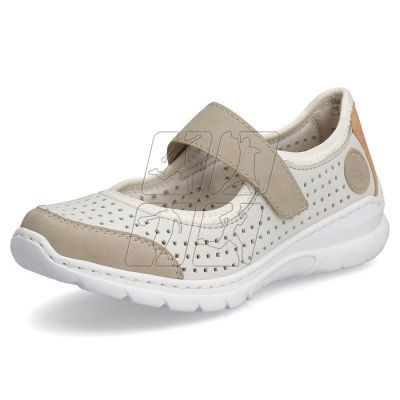 9. Comfortable openwork shoes Rieker W RKR575A, beige