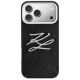 3. Karl Lagerfeld IML Glitter KL Diamond Logo Case for iPhone 17 Pro Max - Black