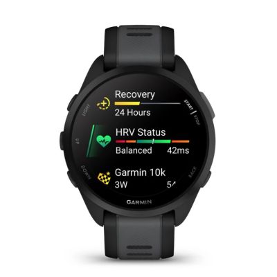 4. Garmin Forerunner 165 3.05 cm (1.2") AMOLED 43 mm Digital 390 x 390 px Touchscreen Black GPS