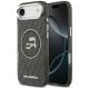 Karl Lagerfeld IML Glitter Karl & Choupette Heads Logo MagSafe iPhone Air Case - Black