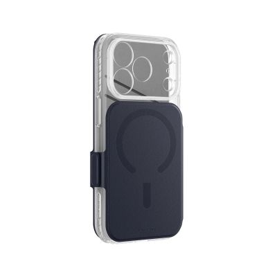 9. AmazingThing Titan Pro Lens Flip Set Case for iPhone 18 Pro Max with Wallet, MagSafe Compatible - Navy Blue