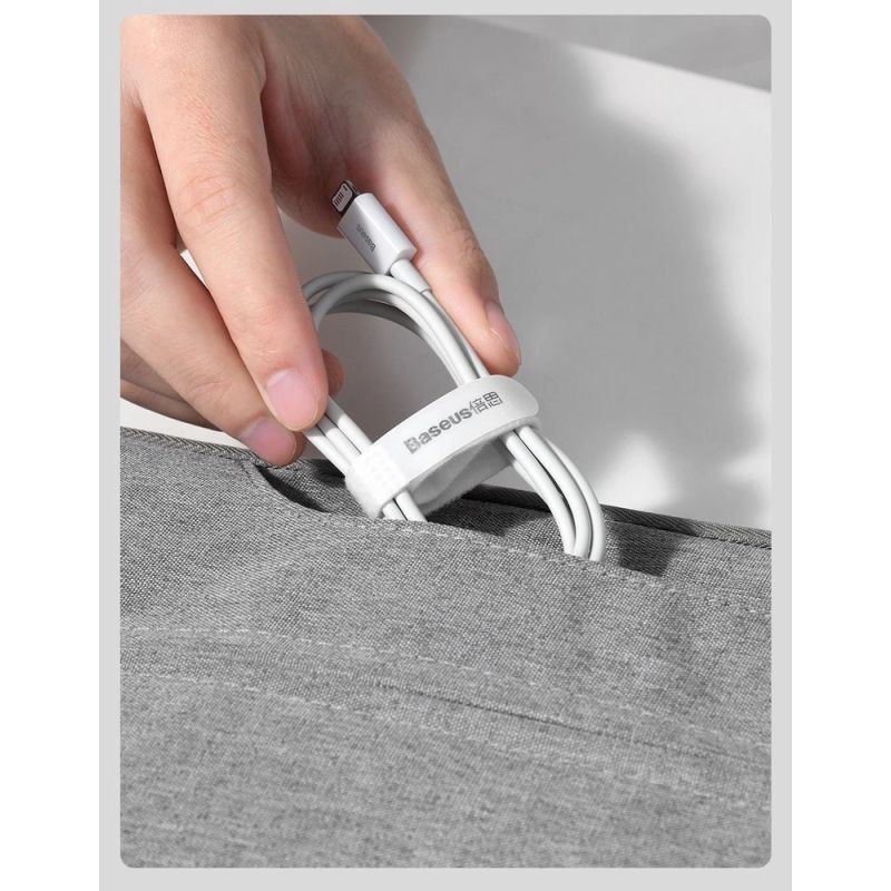 15. Baseus Superior USB - Lightning cable 2.4A 0.25 m White (CALYS-02)