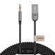 2. Tech-Protect Ultraboost AU04 Bluetooth 6.0 AUX Adapter – Grey