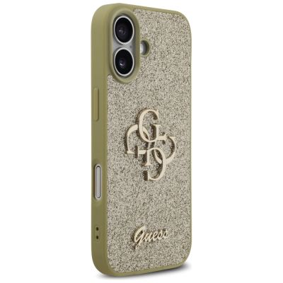4. Guess Fixed Glitter Big 4G case for iPhone 17 - gold
