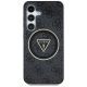 3. Guess 4G Glitter Triangle Buttons MagSafe Case for Samsung Galaxy S25 Plus Black
