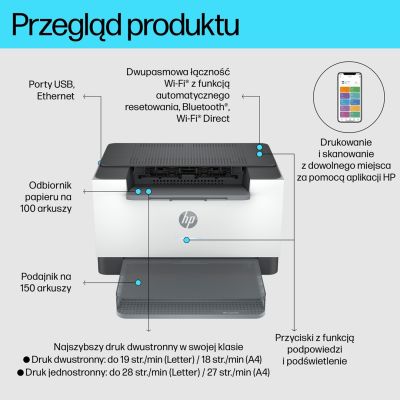 51. HP LaserJet M207dw Laser Printer