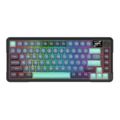 5. REDRAGON K724GBG-RGB-PRO Behemoth Keyboard USB + RF Wireless + Bluetooth Gray, Blue