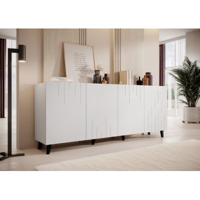 3. BARI chest of drawers 200x42x82 white matt