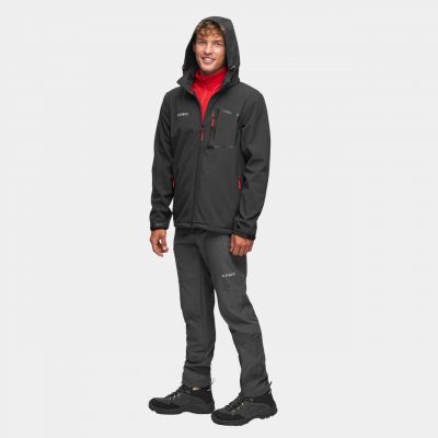 13. Alpinus Stenshuvud softshell jacket black BR43371