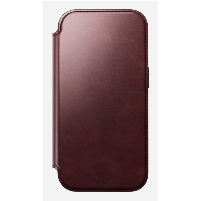 6. NOMAD Modern Leather Folio - MagSafe-compatible leather case for iPhone 17 Pro, Horween leather (burgundy)