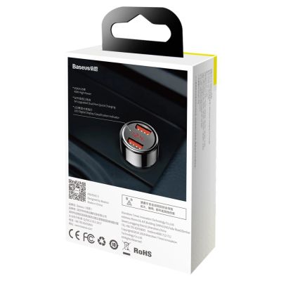19. Baseus Magic Series Dual QC - Quick Charge 3.0 2x USB 45W 6A car charger black (CCMLC20A-01)