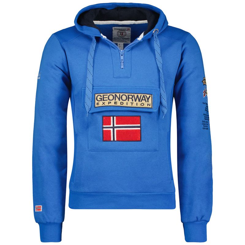 Geographical Norway Gymclass EO DB 100 M sweatshirt WU6582H/GNO-Royal Blue