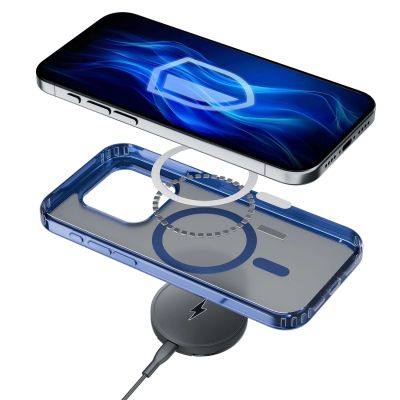 21. 3mk Frosty MagCase Blue Case for Apple iPhone 15 Plus - blue
