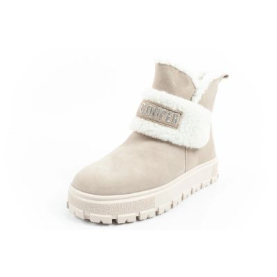 3. Lee Cooper women's boots winter boots fashionable sheepskin insulated leather beige