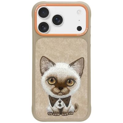 Nimmy Big Eyed Pet 2.0 Cat case for iPhone 17 - beige