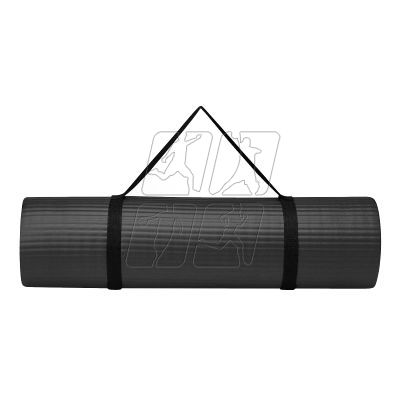 8. 10 mm Fitness Gaiam mat with strap