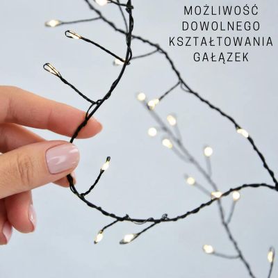 5. Decorative Tree, 100 LEDs, 90 cm, Black