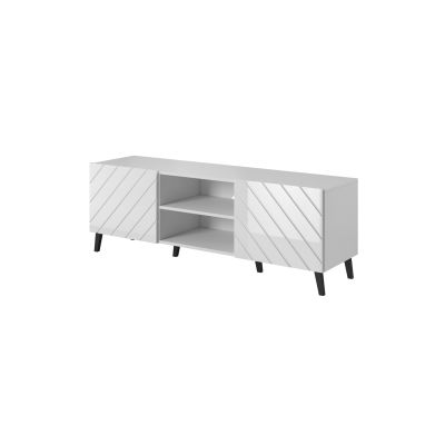 3. ABETO TV cabinet 150x42x52 white/white gloss