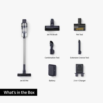 72. Samsung Jet 65 Pet VS15A60AGR5 Upright Vacuum Cleaner (Black)