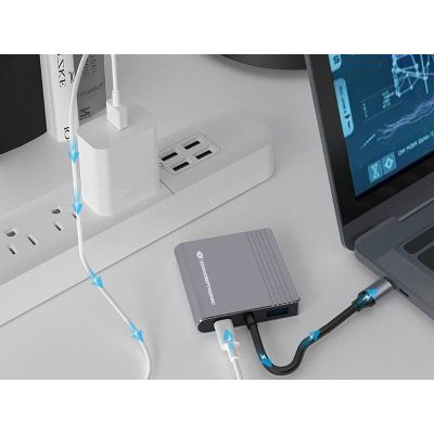 6. Conceptronic DONN13G Docking Station Wired USB 3.2 Gen 1 (3.1 Gen 1) Type-C Gray
