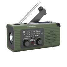 Solar radio, portable SOS emergency radio, 5000mAh power bank, flashlight, dynamo, Kruger&Matz