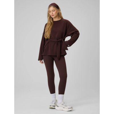 7. Women's regular sweatshirt with ties and modal 4F 4FRSS26TSWSF2784-80S