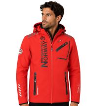 Geographical Norway ROYAUTE MEN ASS A BS2 056 Men’s Softshell Jacket (WT1804H/GN-RED / BLACK)
