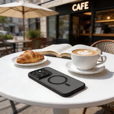 4. Tech-Protect Magmat MagSafe Case for Motorola Moto G67 / G77 - Matte Black