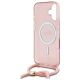6. Guess Crossbody Cord Script MagSafe iPhone 16 Case - Pink