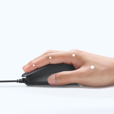 5. Ugreen wired optical mouse - black