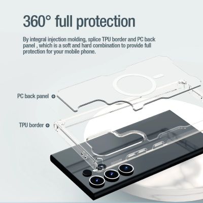 12. Nillkin Nature Pro armored case with a magnetic ring for Samsung Galaxy S24 Ultra - white