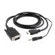 GEMBIRD A-HDMI-VGA-03-10 adapter (HDMI M - D-Sub (VGA), 3.5 mm stereo jack M; 3m; black)