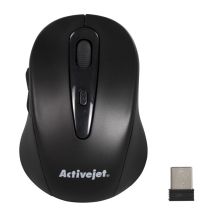 Activejet AMY-213 Wireless USB Mouse (optical; 1600 DPI; black)
