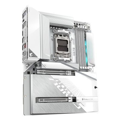 5. GIGABYTE X870 AORUS STEALTH ICE AMD X870 AM5 ATX Socket