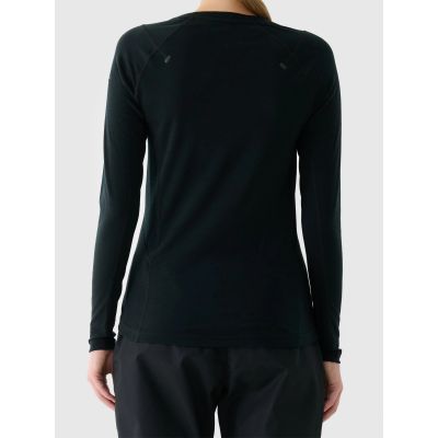 2. Women's quick-drying trekking longsleeve with merino wool 4F 4FWAW25TFLOF433-20S