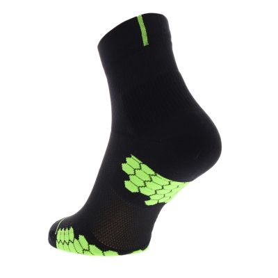 2. Inov-8 TrailFly Sock Mid. Black and green. Two-pack.