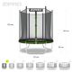 8. ZIPRO 4FT Jump Pro Outdoor Round Coil Springs Garden Trampoline