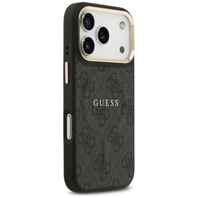 4. Guess 4G PU Classic Logo MagSafe case for iPhone 17 Pro - black