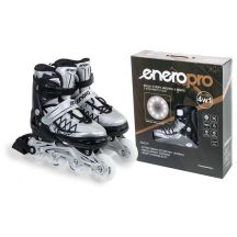 ROLLER SKATES-ROLLER SKATES-ICE SKATING 4IN1 ENERO PRO LED 34-37 GRAY