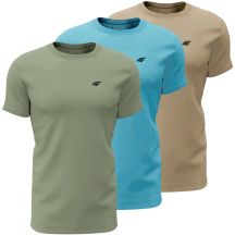 Men's T-shirt (SET OF 3 T-SHIRTS) 4F 4FWSS26TTSHM4481-90S