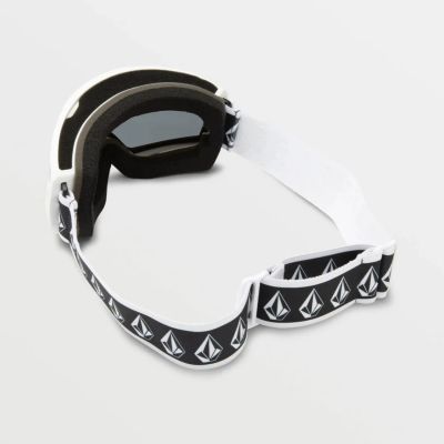 4. Volcom MIGRATIONS WHITE RERUN/SILVER CHROME snowboard goggles (VG0022116)