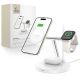 Tech-Protect QI15W-A35 3-in-1 Inductive Charger with MagSafe for Phone / AirPods / Apple Watch - White