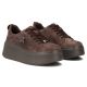 5. Women's brown leather platform shoes Filippo 6246