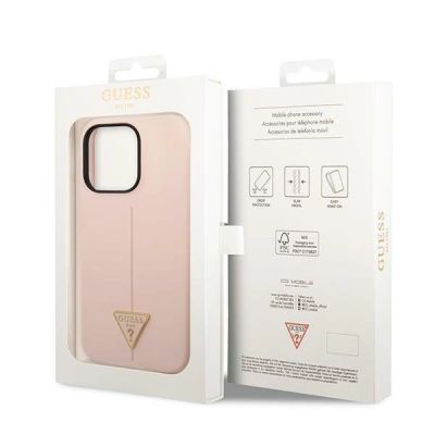 8. Guess GUHCP14LSLTGP iPhone 14 Pro 6.1" pink/pink hardcase Silicone Triangle
